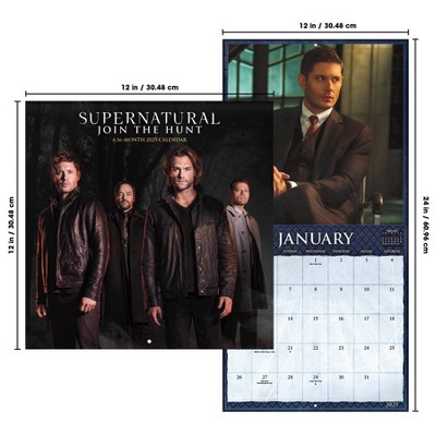 Trends International 2025 Supernatural Wall Calendar: Monthly Planner, 12x12 Inches, Multicolored, Saddle Stitch Binding