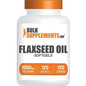 BulkSupplements Flaxseed Oil Softgels - 1 of 4