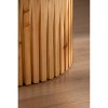 NicBex Modern Cylinder Coffee Table Set of 2 with Vertical Texture Relief Design for Living Room, Natural - 4 of 4