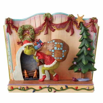 Jim Shore 6.5 Inch Grinch Stealing Presents Story Storybook Dr, Seuss ...