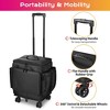 Byootique Soft Rolling Hair Stylist Train Case w/ Hair Tools Travel Bag Backpack - 4 of 4