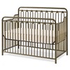 L.A. Baby Baldwin 4 in 1 Convertible Full Sized Metal Crib - Golden Nuggets - 2 of 4