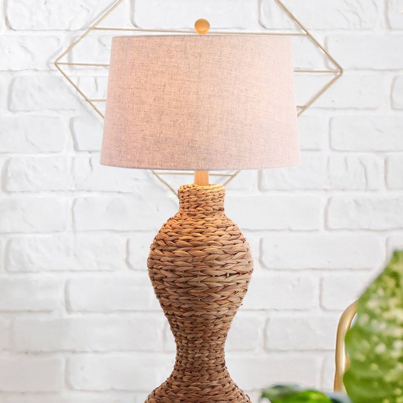 31&#34; Elicia Seagrass Weave Table Lamp (Includes LED Light Bulb) Brown - JONATHAN Y, 6 of 7