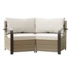 YARDSIGHT Outdoor Patio Left and Right Arm Chairs, All-Weather Wicker Sectional Sofa with Olefin Cushions and Steel Frame - 2 of 4