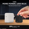 iHome 30W GaN Universal Charger, USB-C Block, Compact with Power Delivery & Folding Prongs, Travel-Friendly (Black) - 3 of 4