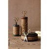 Wooden Spools with Jute Twine and Scissors – 6.5"H Vintage Decorative Set (2 X Set of Three) By Kalalou - 2 of 3