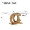 NicBex Dining Table for 4 Morden Glass Dining Table Dining Room Table with Unique Base Design and Glass Top for Kitchen - 2 of 4