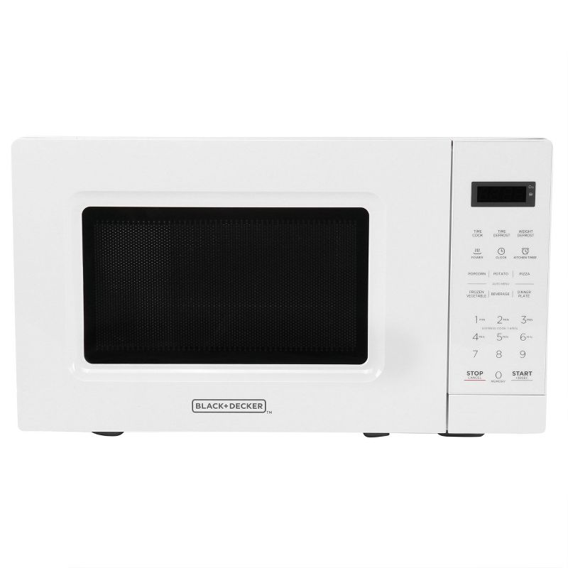 Black and Decker 0.7 Cu Ft LED Digital Microwave Oven with Child Safety Lock, 1 of 8