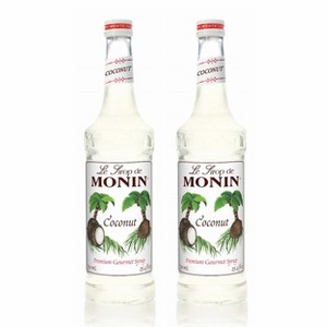 Monin Coconut Syrup for Cocktails, Coffee, and Beverages 750 Ml. / 25.4 Fl. Oz. (Pack of 2) - 1 of 4