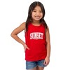 The Juniper Shop Varsity Sunset Chaser Toddler Tank - 5/6T - Red - 3 of 4