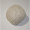 Cable Knitted - Handmade - Perfect Seating for Children and Adults - Footrest for Living Room or Bedroom - 100% Cotton Pouf (21in X 21in X 18in) - 4 of 4