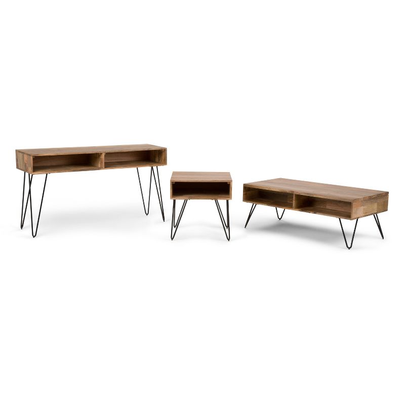 55&#34; Moreno Solid Mango Wood Console Sofa Table Natural - WyndenHall, 6 of 9