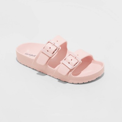 white rubber birkenstocks target