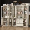 FUFU&GAGA Grey Modular Display Cabinet, Any Matching Assembly, Large Capacity Storage, Tempered Glass Door Showing Quality - 3 of 4