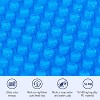 Real Relax 16 Mil Rectangular Solar Pool Cover for Inground & Above Ground Pools, Heat Retaining Bubble Blanket, Blue - 2 of 4