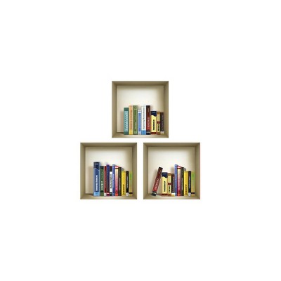 HomeRoots Set of Three Tisha Niche 3D Square Peel and Stick Wall Decals