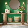 KTMBDW 71-Inch Long Console Table for Entryway, Wooden Sofa Table Behind Couch, for Living Room, Hallway, Foyer, Natural - 2 of 4