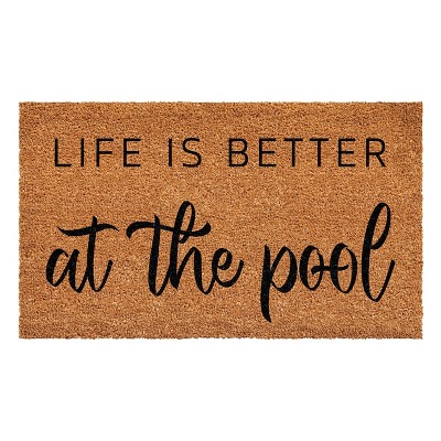 Calloway Mills Life is Better at The Pool Doormat
