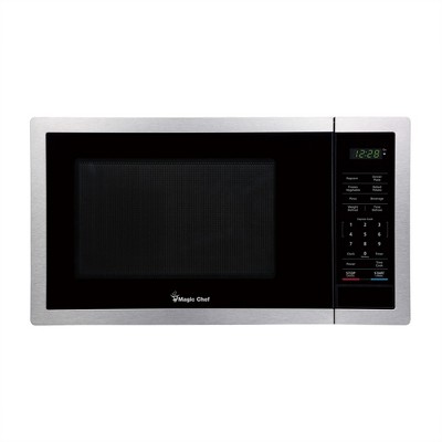 Magic Chef 0.9 cu. ft. Countertop Microwave in Stainless Steel