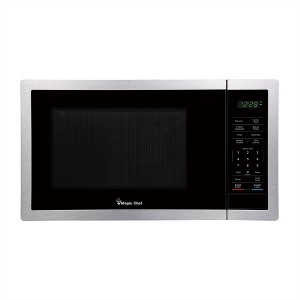Magic Chef 0.9 Cubic Feet Stainless Countertop Microwave Oven - 1 of 4