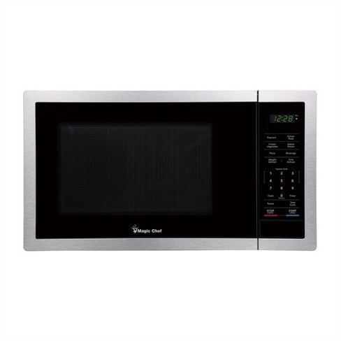 Commercial Chef 0.9-cu ft 900-Watt Countertop Microwave (Stainless Steel) | CHM009