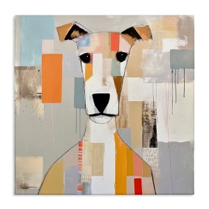 Stupell Industries Dog Face Abstract Collage, 17" x 17" - 1 of 4