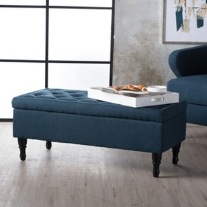 Vynxaria Multi-Functional Storage Ottoman - Stylish & Comfortable - 1 of 4