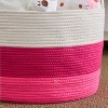 Zita Round Resin Woven Wicker Multi-Use Storage Basket with Handles - 18" x 18" x 15.7" - White-Gray - For Towel - 4 of 4