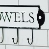 VIP Metal 15 in. White Labeled Towel Hooks Sign - 4 of 4