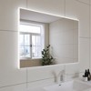 DOMETOUR 40 x 28 in. Rectangular Acrylic Framed Dimmable Anti-Fog LED Bathroom Vanity Mirror - 2 of 4