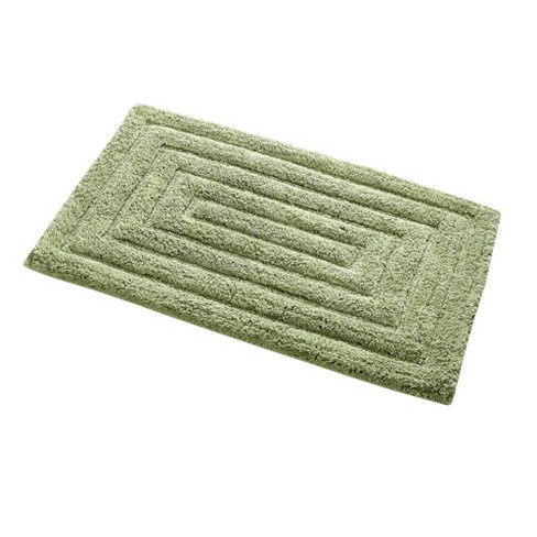 Lux 100% Cotton Tufted Reversible 3 Piece Bath Rug Set Eider & Ivory Color: Sage