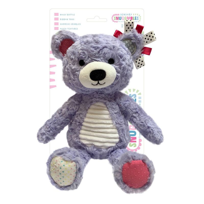 Make Believe Ideas Snuggables Medium Plush Stuffed Animal - Purple Bear, 1 of 7