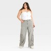 Women's Zip-Front Denim Tube Top - Wild Fable™ - 3 of 3