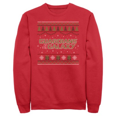 Men's Guardians of the Galaxy Holiday Special Christmas Sweater Print Sweatshirt