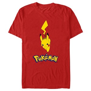 Men's Pokemon Logo Running Pikachu T-Shirt - 1 of 4