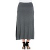 Womens Elastic Waist Maxi Skirt  - 24seven Comfort Apparel™ - 3 of 4
