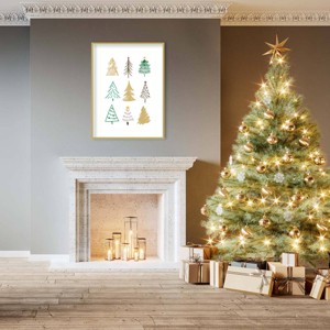 Amanti Art 31"x41" Christmas Trees 1 by Kristina N. Wood Framed Wall Art Print - 1 of 4