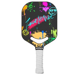 AENKYO Graffiti Carbon Fiber Pickleball Paddle, 16mm PP Core, UV Printed Matte Surface Racquet - Multicolor - 1 of 4