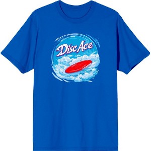 "Disc Ace" Frisbee Disc Adult Crew Neck Short Sleeve Tee - 1 of 2