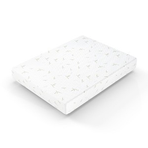Resenkos Jacquard Bamboo Cover, Eco-Friendly Silk Smooth Mattress Topper, Bamboo Fabric, Comfort Enhanced, Breathable Surface - 1 of 4