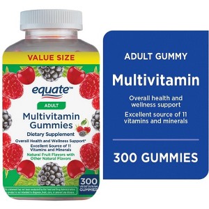 Equate Multivitamin Gummies for General Health, Natural Fruit, 300 Count - 1 of 4