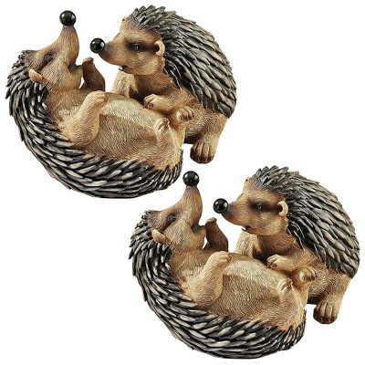 Design Toscano Hyper Hedgehogs Garden Statues: Set of Two