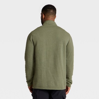 Mens Quilted Fleece 12 Zip Pullover Sweatshirt - All In Motion 3090₽