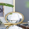 SEVOBAL Bathroom Vanity Mirrors Stylish Gold Framed Round Mirror with Magnifying Convex Surface Shatter-Resistant, Gold, 10.4"*1.2"*10.4" - 4 of 4
