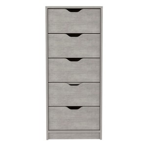 TiramisuBest Rustic Brown Finish Chest with Storage Drawers Clipped Corners Transitional Style Wooden Bedroom Furniture 1pc with Brown for D - 1 of 4