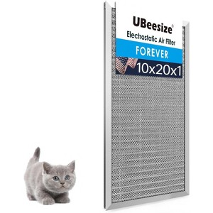 UBeesize 10x20x1 Reusable Electrostatic Air Filter HVAC AC Furnace Filter,MERV 8,Washable, Lasts a Lifetime,Permanent Air Filter, Home And Office - 1 of 1