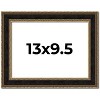 PosterPalooza | Photo Size Ornate Brown Picture Frame - UV Acrylic, Foam Board Backing, Hanging Hardware - 2 of 4