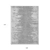Silver Gray And Ivory Abstract Washable Indoor Outdoor Area Rug - 3 of 4