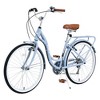 Okak 24/26IN Ladies Cruiser Bicycle with Steel Frame, Womens Bike with Rear Back Rack and 7 Speed System, Girls Bike for Teens and Adults - 2 of 4