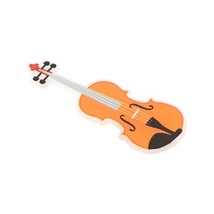 Unique Bargains Women's Elegant Guitar Hair Clips 2.56"x0.83"x0.39" Orange 1 Pc - 1 of 3